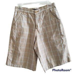 Boys Cherokee Flat Front Plaid Shorts Size 16 - EUC - Nice Shorts!